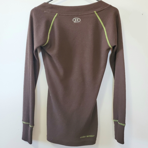 Under Armour Women Thermal Waffle Long Sleeve Top - Picture 6 of 7